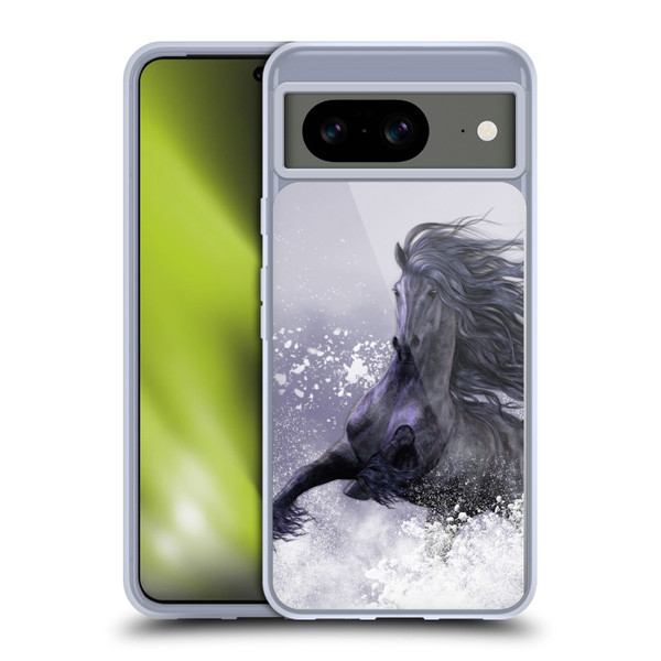 Laurie Prindle Western Stallion Winter Thunder Soft Gel Case for Google Pixel 8