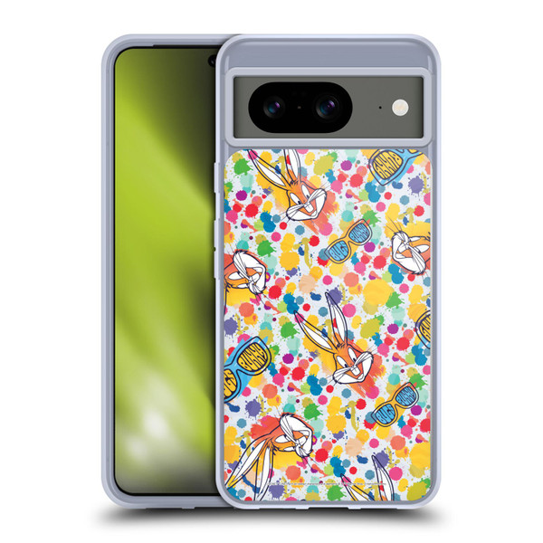 Looney Tunes Bugs Bunny Splatter Soft Gel Case for Google Pixel 8