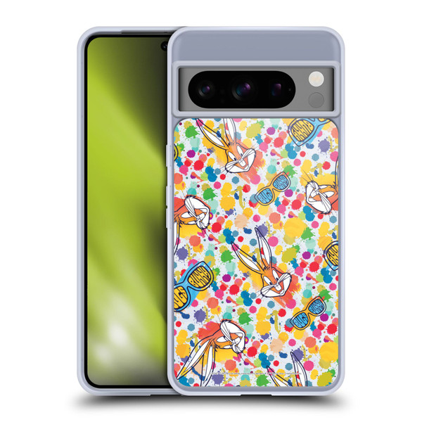 Looney Tunes Bugs Bunny Splatter Soft Gel Case for Google Pixel 8 Pro