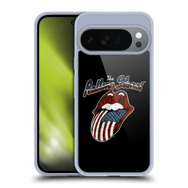 The Rolling Stones Key Art US Flag Tongue Soft Gel Case for Google Pixel 10