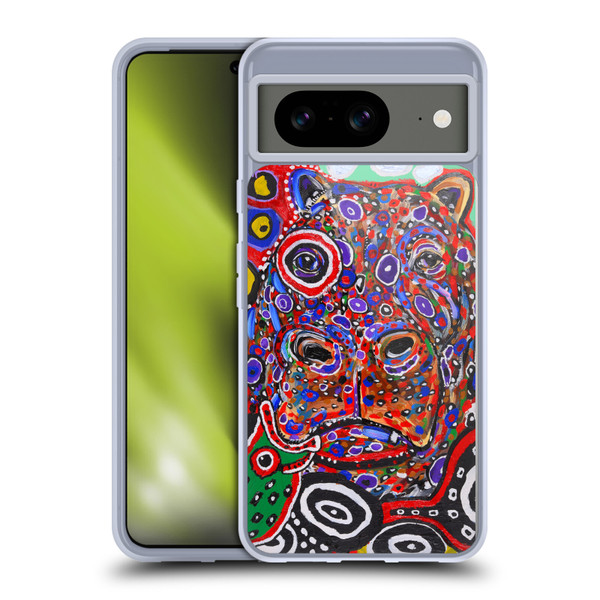 Mad Dog Art Gallery Animals Hippo Soft Gel Case for Google Pixel 8