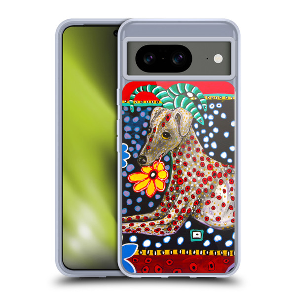 Mad Dog Art Gallery Dogs 2 Greyhound Soft Gel Case for Google Pixel 8