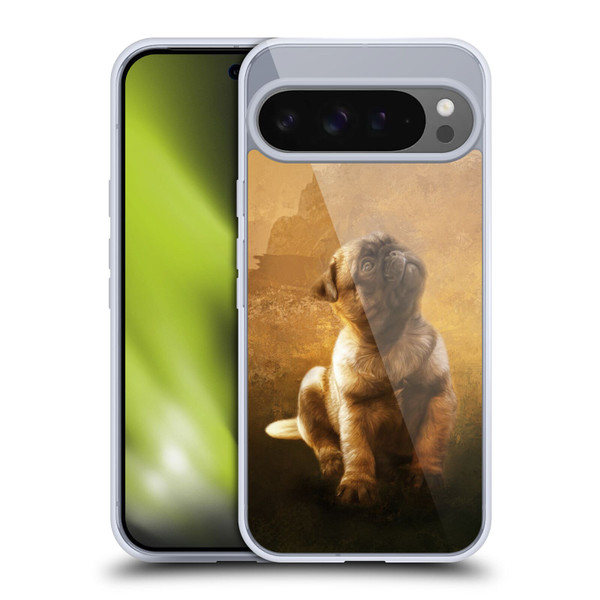 Simone Gatterwe Animals Pug Puppy Soft Gel Case for Google Pixel 9 Pro XL