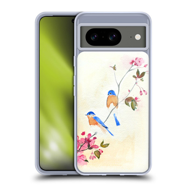 Mai Autumn Birds Blossoms Soft Gel Case for Google Pixel 8