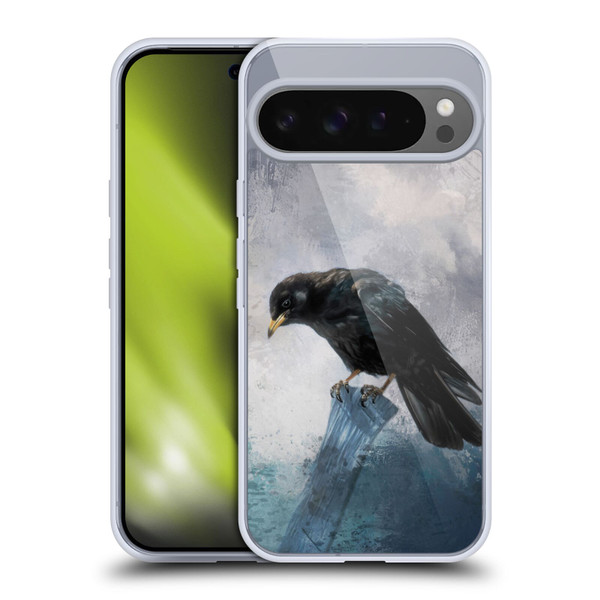 Simone Gatterwe Animals 2 Black Crow Soft Gel Case for Google Pixel 9 Pro XL