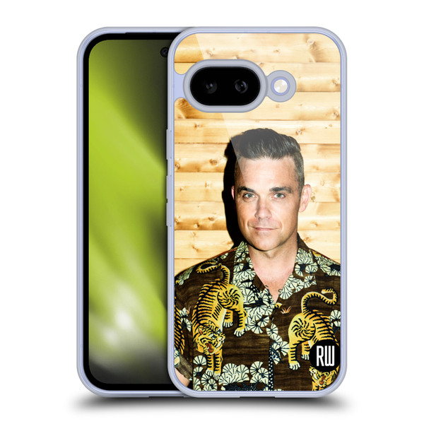 Robbie Williams Calendar Tiger Print Shirt Soft Gel Case for Google Pixel 9A