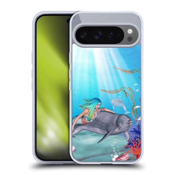 Simone Gatterwe Dolphins Mermaid Tour Soft Gel Case for Google Pixel 9 Pro XL