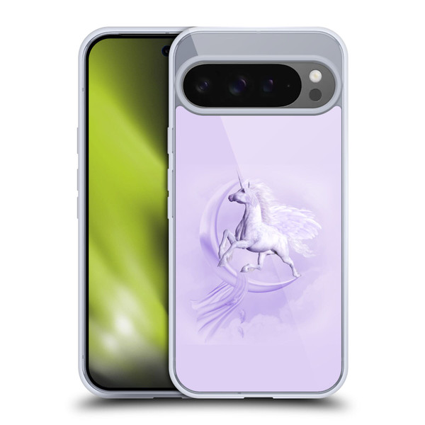 Simone Gatterwe Pegasus And Unicorns Pegasus In Moon Soft Gel Case for Google Pixel 9 Pro XL