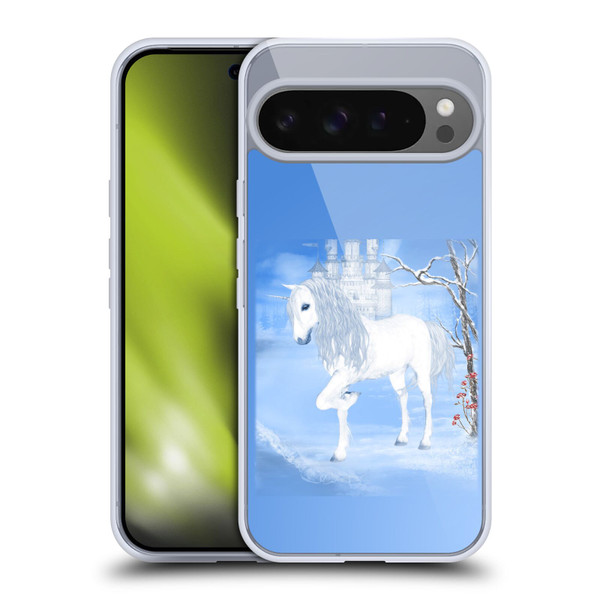 Simone Gatterwe Pegasus And Unicorns White Unicorn Soft Gel Case for Google Pixel 9 Pro XL