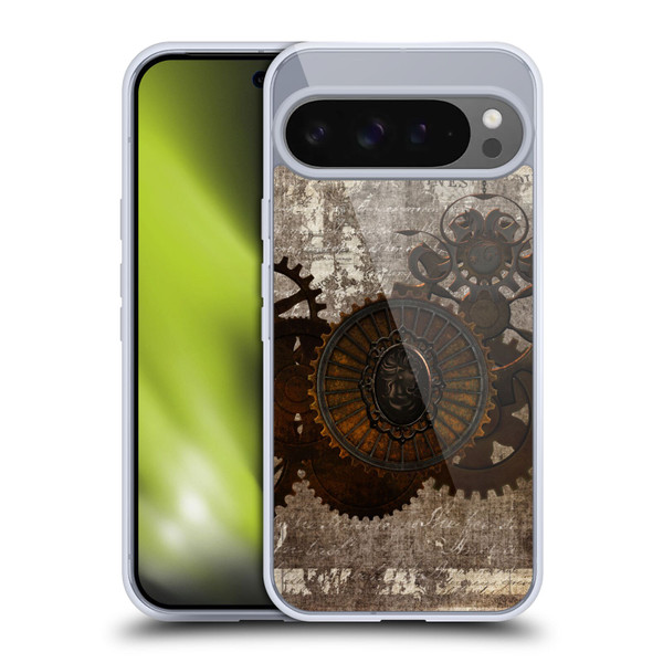 Simone Gatterwe Steampunk Letter Soft Gel Case for Google Pixel 9 Pro XL