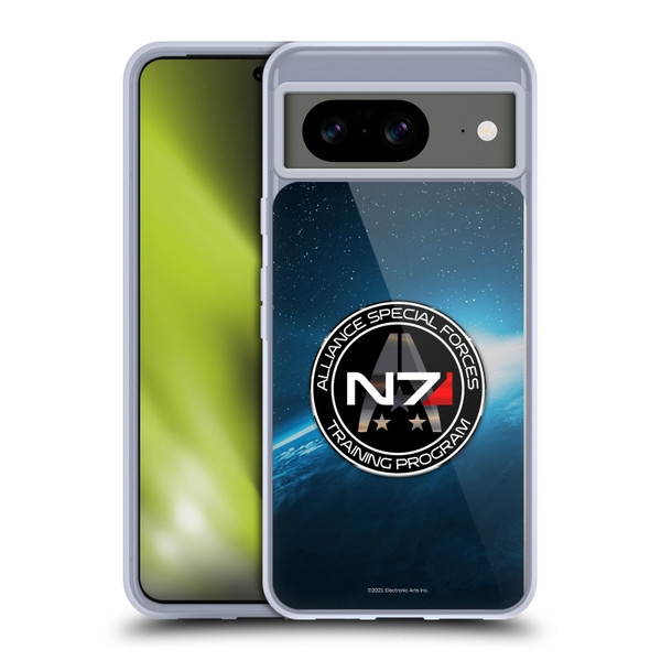 EA Bioware Mass Effect 3 Badges And Logos N7 Training Program Soft Gel Case for Google Pixel 8