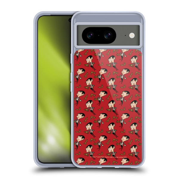 Mr. Bean: The Animated Series Graphic Art Teddy Pattern Soft Gel Case for Google Pixel 8