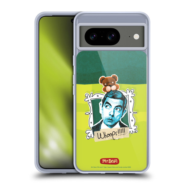 Mr. Bean Doodle Art Portrait Soft Gel Case for Google Pixel 8