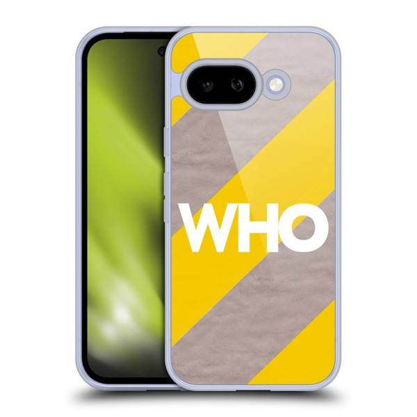 The Who 2019 Album Yellow Diagonal Stripes Soft Gel Case for Google Pixel 9A