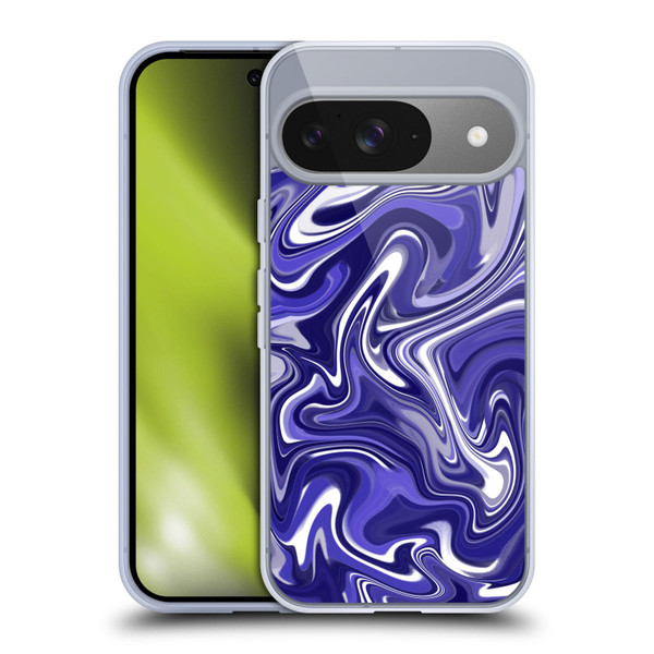 Suzan Lind Marble 2 Dark Violet Soft Gel Case for Google Pixel 9 / Pixel 9 Pro