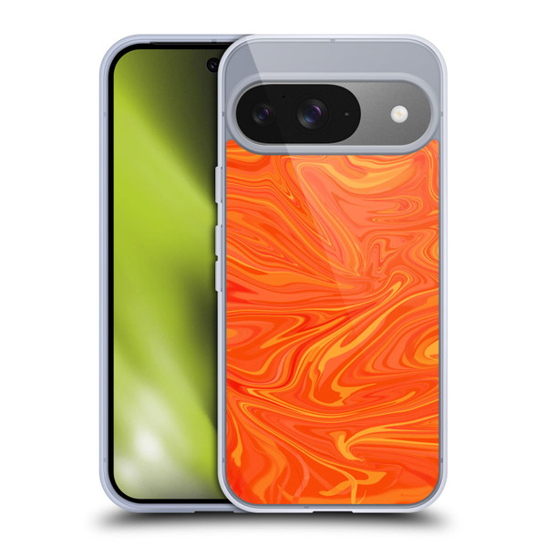 Suzan Lind Marble 2 Honey Orange Soft Gel Case for Google Pixel 9 / Pixel 9 Pro