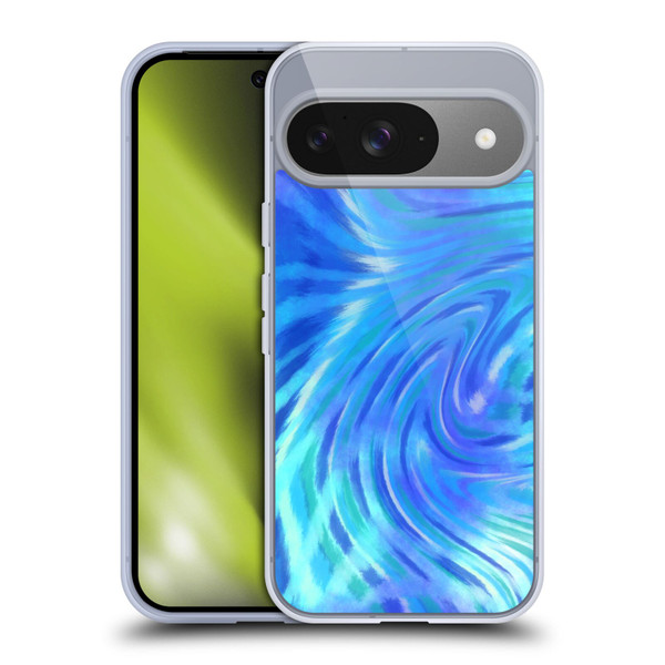 Suzan Lind Tie Dye 2 Deep Blue Soft Gel Case for Google Pixel 9 / Pixel 9 Pro