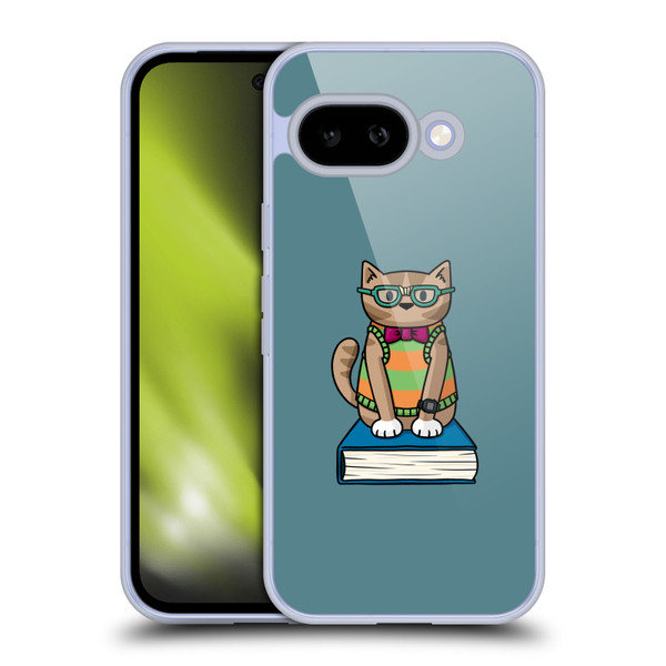 Beth Wilson Doodlecats Nerd Soft Gel Case for Google Pixel 9A