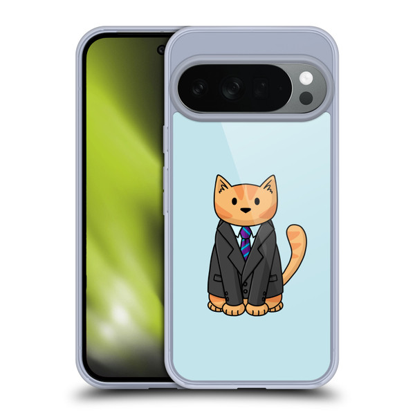 Beth Wilson Doodle Cats 2 Business Suit Soft Gel Case for Google Pixel 10