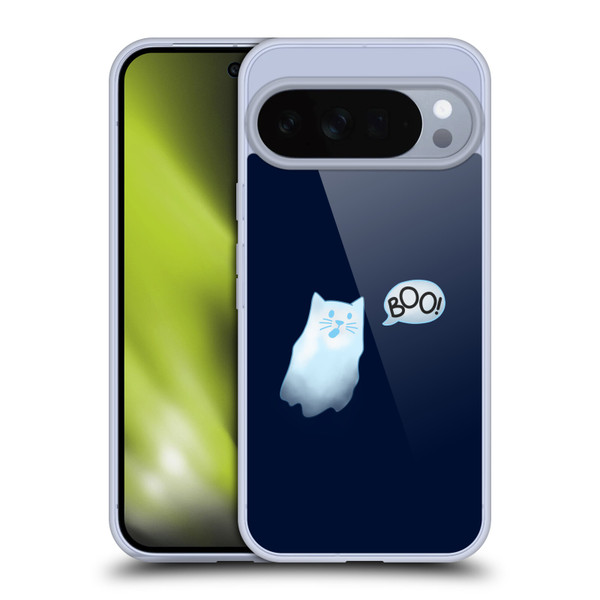 Beth Wilson Doodle Cats 2 Boo Halloween Ghost Soft Gel Case for Google Pixel 10 Pro XL