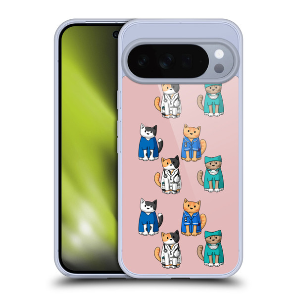 Beth Wilson Doodle Cats 2 Professionals Soft Gel Case for Google Pixel 10 Pro XL