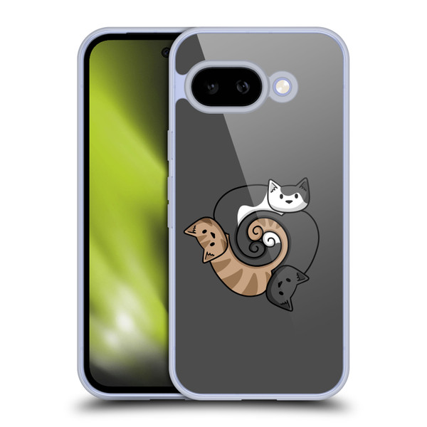 Beth Wilson Doodle Cats 2 Three Triskelion Soft Gel Case for Google Pixel 9A
