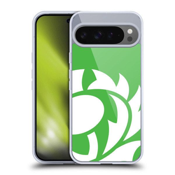 Scotland Rugby Oversized Thistle Grass Green Soft Gel Case for Google Pixel 9 Pro XL