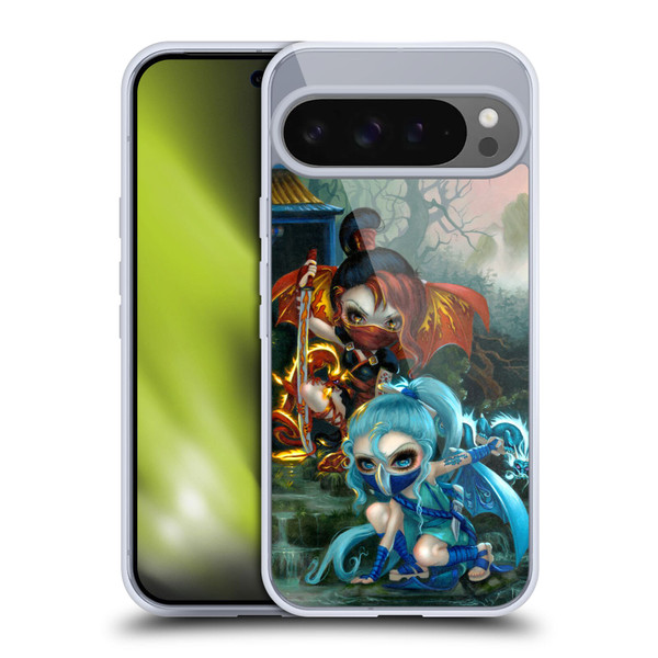 Strangeling Dragon Elemental Ninja Fairies Soft Gel Case for Google Pixel 9 Pro XL