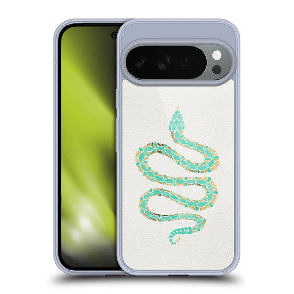 Cat Coquillette Animals Snake Mint Soft Gel Case for Google Pixel 10
