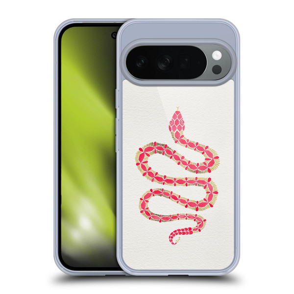 Cat Coquillette Animals Snake Pink Soft Gel Case for Google Pixel 10