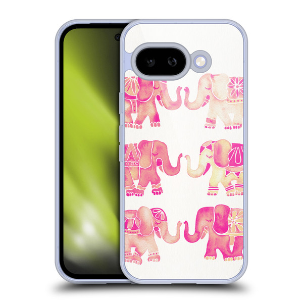 Cat Coquillette Animals 2 Pink Elephants Soft Gel Case for Google Pixel 9A