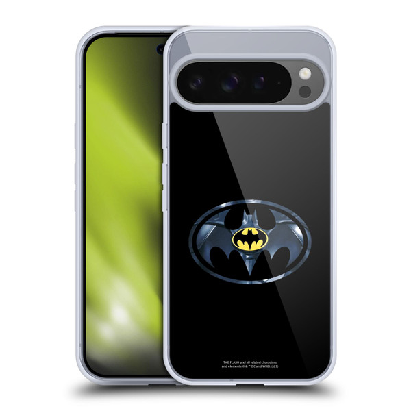 The Flash 2023 Graphics Black Batman Logo Soft Gel Case for Google Pixel 9 Pro XL