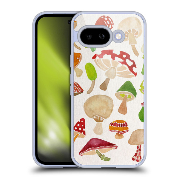 Cat Coquillette Nature Mushrooms Soft Gel Case for Google Pixel 9A