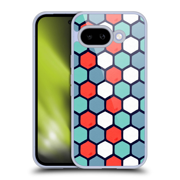 Cat Coquillette Patterns 6 Honeycomb Coral Soft Gel Case for Google Pixel 9A