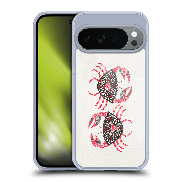 Cat Coquillette Sea Pink Crab Soft Gel Case for Google Pixel 10