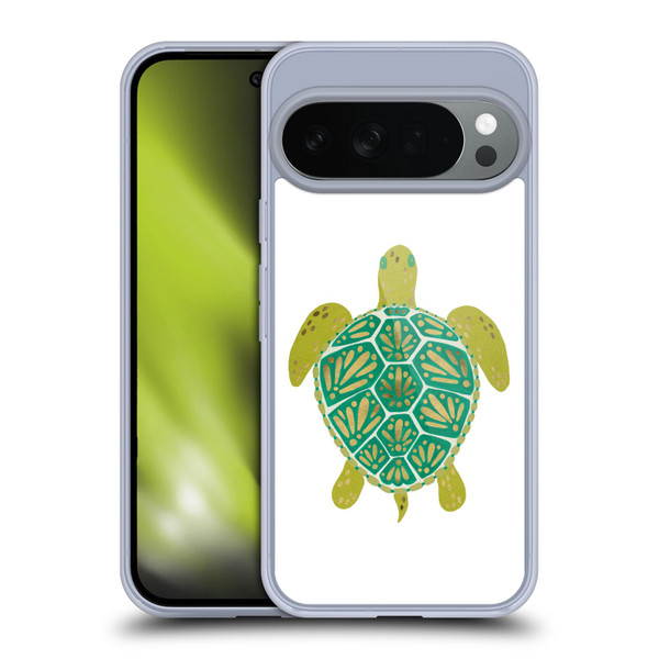 Cat Coquillette Sea Turtle Green Soft Gel Case for Google Pixel 10