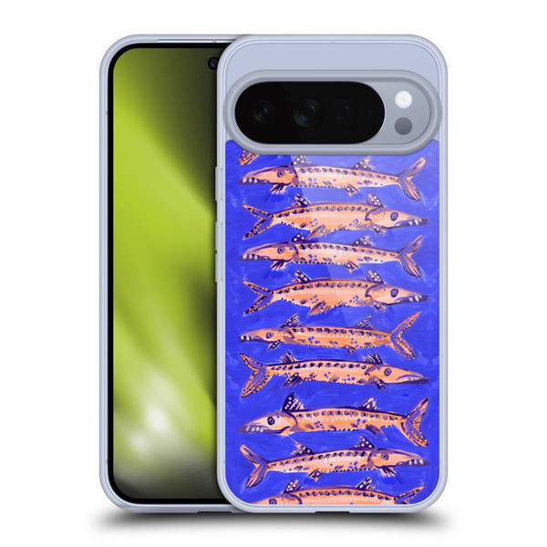 Cat Coquillette Sea Barracuda Blue Soft Gel Case for Google Pixel 10 Pro XL