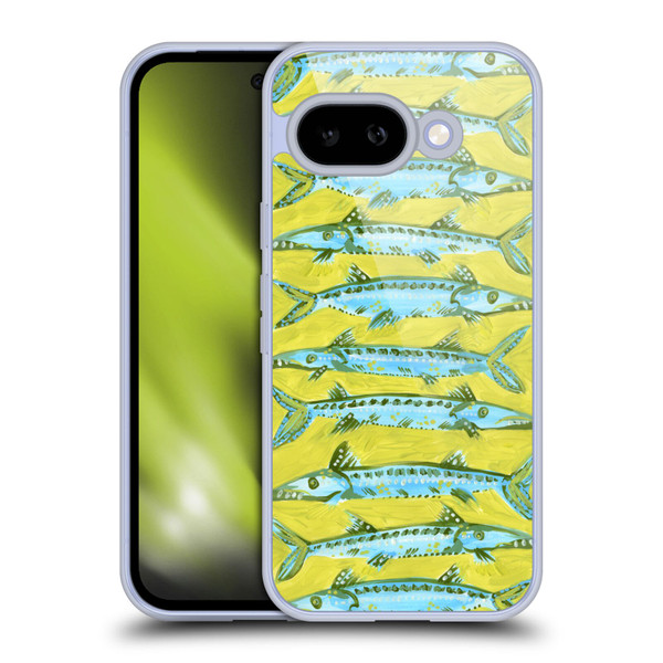 Cat Coquillette Sea Barracuda Yellow Soft Gel Case for Google Pixel 9A