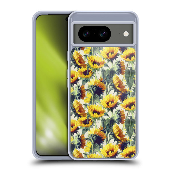 Micklyn Le Feuvre Florals Sunflowers Forever Soft Gel Case for Google Pixel 8