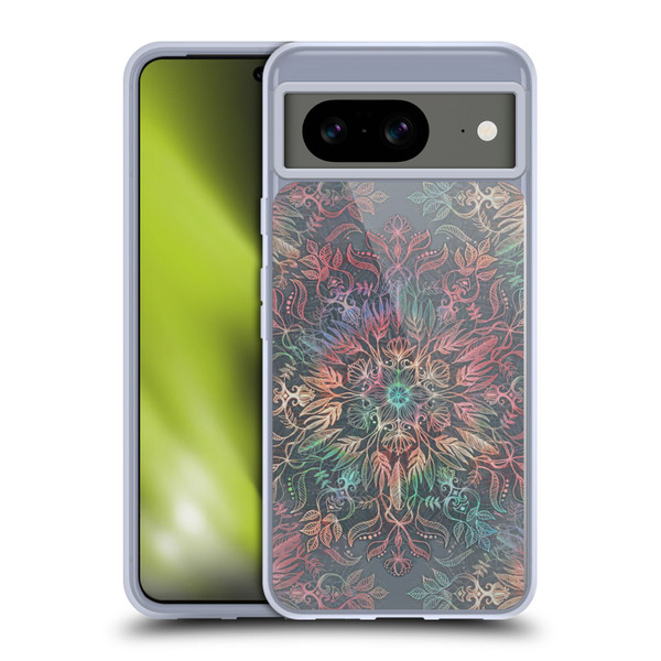Micklyn Le Feuvre Floral Patterns Winter Sunset Mandala Soft Gel Case for Google Pixel 8