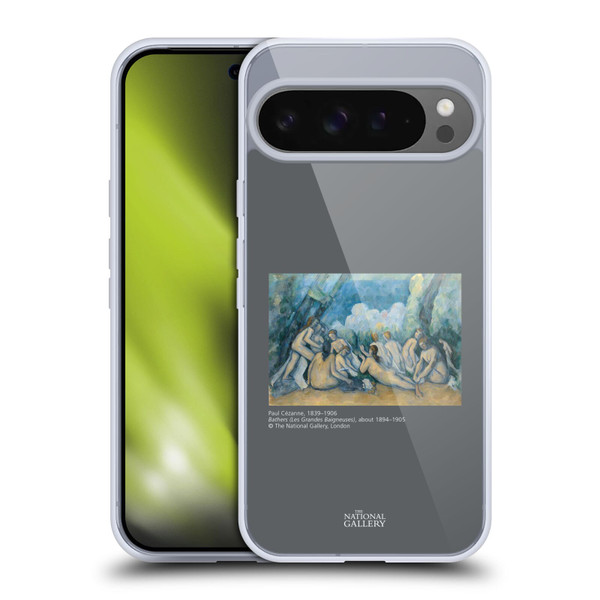 The National Gallery People Cezanne Bathers Soft Gel Case for Google Pixel 9 Pro XL