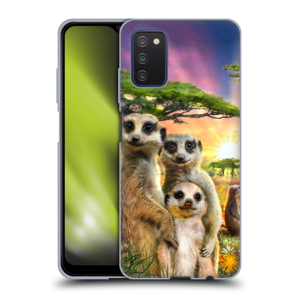 Aimee Stewart Animals Meerkats Soft Gel Case for Samsung Galaxy A03s (2021)