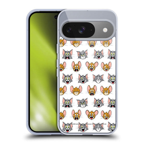 Tom and Jerry Patterns Expressions Soft Gel Case for Google Pixel 9 / Pixel 9 Pro