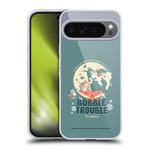 Tom and Jerry Retro Bubble Trouble Soft Gel Case for Google Pixel 9 Pro XL