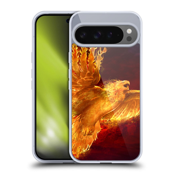 Tom Wood Fire Creatures Phoenix Soft Gel Case for Google Pixel 9 Pro XL