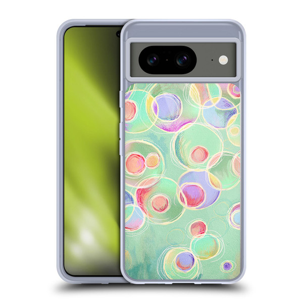 Micklyn Le Feuvre Patterns Iridescent Bubbles Soft Gel Case for Google Pixel 8