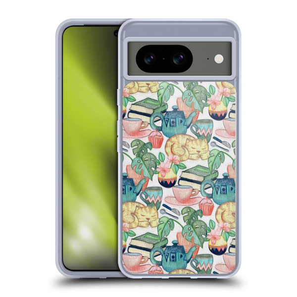 Micklyn Le Feuvre Patterns 2 Lazy Afternoon A Chalk Pastel Illustration Soft Gel Case for Google Pixel 8