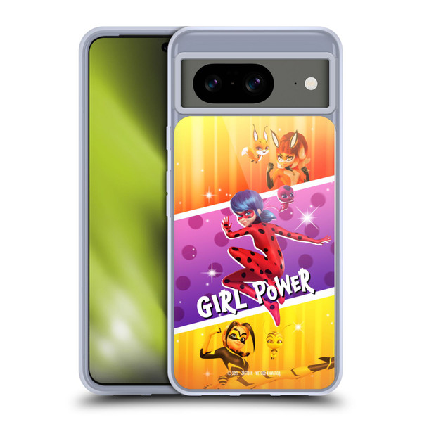 Miraculous Ladybug Graphics Girl Power Soft Gel Case for Google Pixel 8