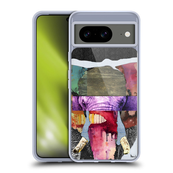 Michel Keck Animal Collage Elephant Soft Gel Case for Google Pixel 8