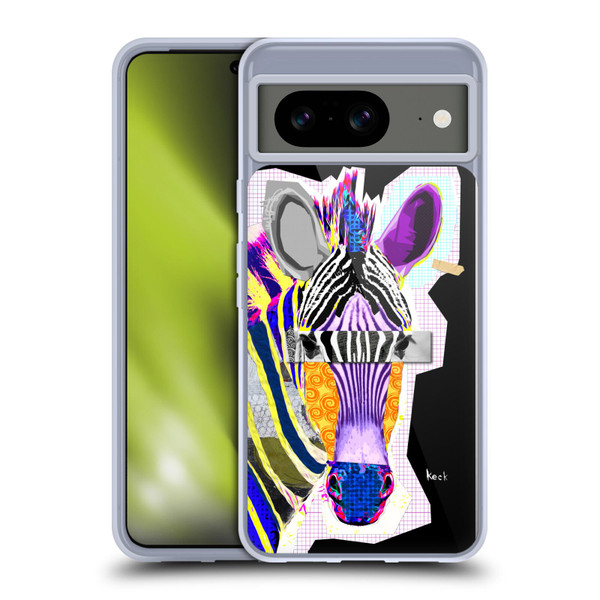 Michel Keck Animal Collage Zebra Soft Gel Case for Google Pixel 8